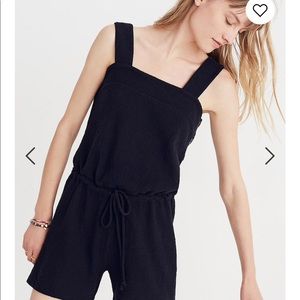 Madewell Side-Button Drawstring Romper